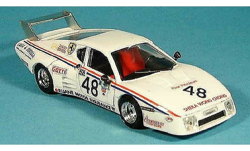 Ferrari 512 BB LM 1/43 Brumm no.48 scuderia rosso le mans 1981 miniature