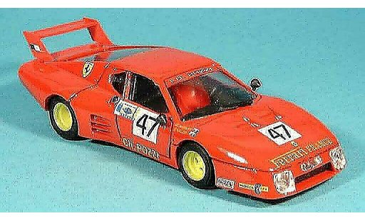 Ferrari 512 BB 1/43 Brumm pozzi francia. le mans 1981 miniature