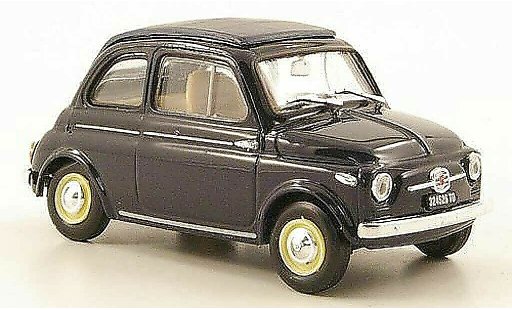 Fiat 500 Nuova 1/43 Brumm bleu ferm&Atilde;&copy;es toit pliant 1957 miniature