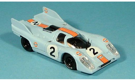 Porsche 917 1971 1/43 Brumm No.2 Scuderia JWA-Gulf 1000 km Monza Rodriges/Oliver miniature