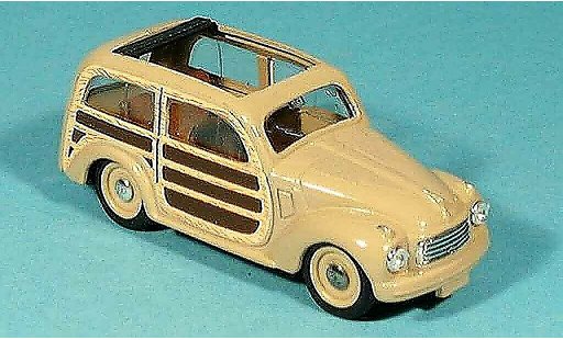 Fiat 500 Giardiniera 1/43 Brumm C GiardinieraAperta beige 1949 miniature