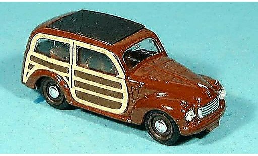 Fiat 500 C 1/43 Brumm marron 1949 miniature