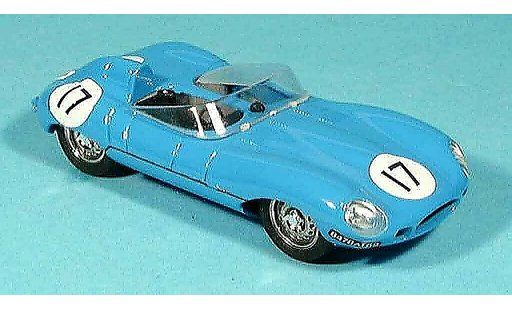 Jaguar D-Type 1954 1/43 Brumm hp 260 bleu no. 17 miniature