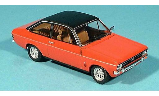 Ford Escort Ghia 1/43 Trofeu 1300 rouge toit noire miniature