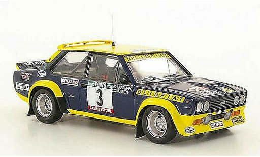 Fiat 131 Abarth 1/43 Trofeu No.3 Olio M.Alen / I.Kivimaki Rally Portugal 1977 miniature