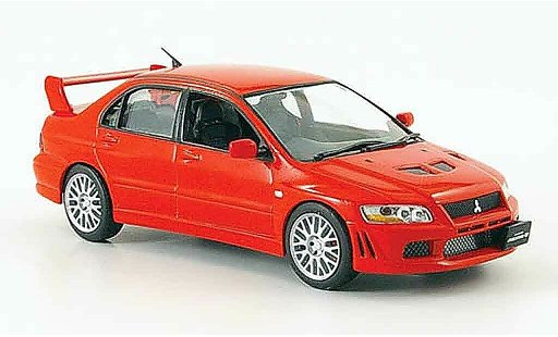 Mitsubishi Lancer Evolution VII 1/43 IXO rouge 2001 miniature