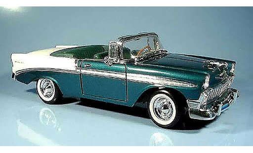 Chevrolet Bel Air Convertible 1/18 Yat Ming 1956 cabriolet avec echten ledersitzen miniature