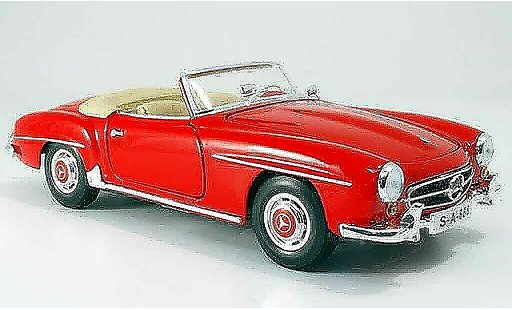 Mercedes 190 Base 1/18 Maisto rouge 1955 miniature