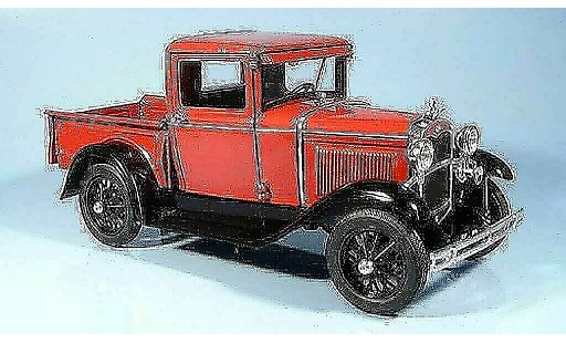 Ford Model A Pick Up 1/18 Signature rouge 1931 miniature
