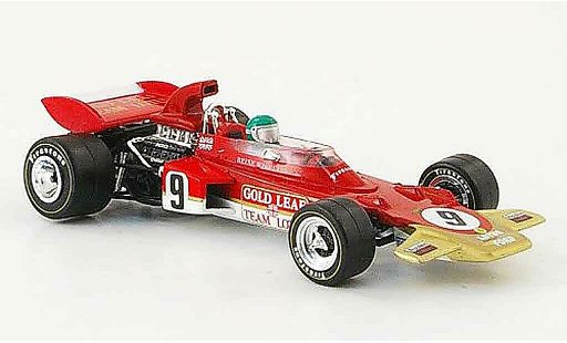 Lotus 72 Base 1/43 Quartzo no.9 or leaf r.wisell gp Allemagne 1971 miniature