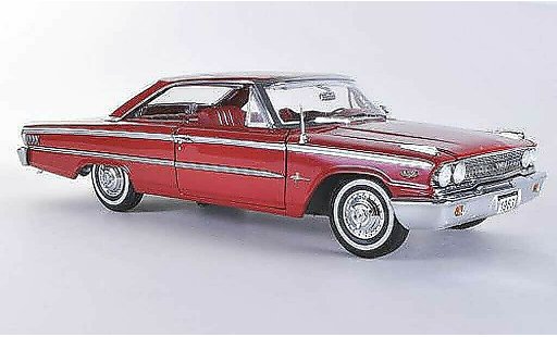 Ford Galaxy 500 XL 1/18 Sun Star rouge 1963 miniature