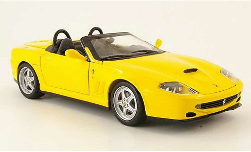 Ferrari 550 Barchetta 1/18 Hot Wheels jaune miniature