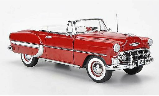 Chevrolet Bel Air Convertible 1/18 Sun Star 1953 Cabriolet rouge miniature