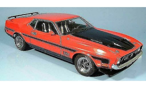 Ford Mustang Mach 1 1/18 Autoart i fastback rouge miniature