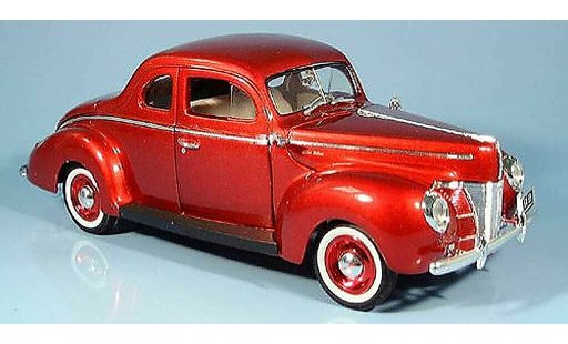 Ford 1940 Coupe 1/18 Motormax rouge miniature