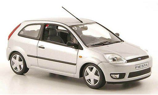 Ford Fiesta MKIV 1/43 Minichamps grise 3-portes miniature