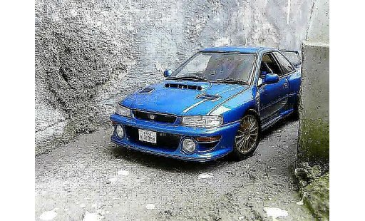 Subaru Impreza 22B 1/18 Autoart jantes miniature