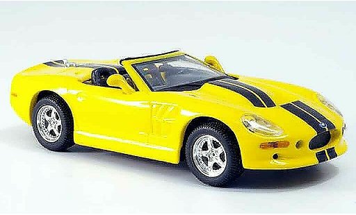 Shelby Series 1 Base 1/43 Maxi Car jaune miniature
