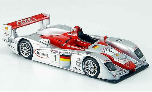 Audi R8 LMP course 1/43 IXO 2002 Biela Kris vainqueur miniature