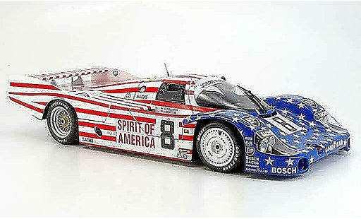 Porsche 956 1986 1/18 Minichamps l no.8 stars and stripes le mans miniature