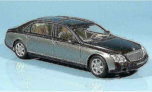 Maybach 62 LWB 1/43 Autoart grise rouge miniature