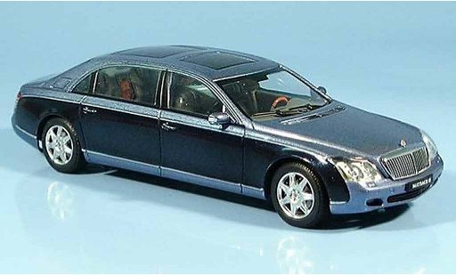 Maybach 62 LWB 1/43 Autoart bleu miniature