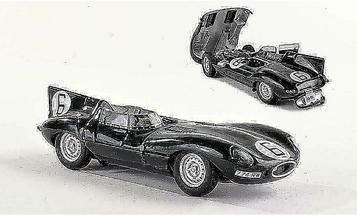 Jaguar D-Type 1955 1/18 Autoart No.6 Hawthorn/Bueb 24h Le Mans miniature