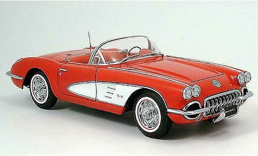 Chevrolet Corvette Convertible 1/18 Autoart C1 rouge 1959 miniature