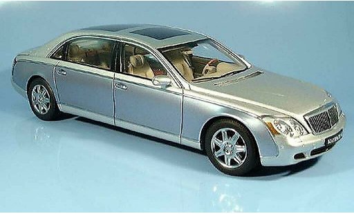 Maybach 62 LWB 1/18 Autoart grise/bleu miniature