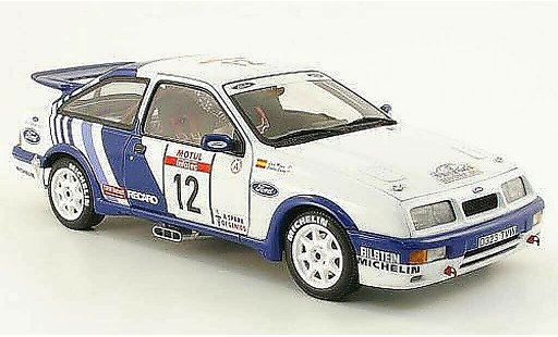 Ford Sierra Cosworth 1/18 Autoart no.12 ford motorsport rallye korsika 1988 c.sainz / l.moya miniature