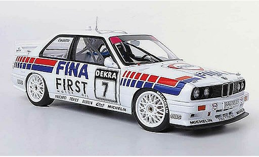 Bmw M3 dtm 1/18 Autoart DTM E30 No.7 Fina J.Cecotto -Saison 1992 miniature