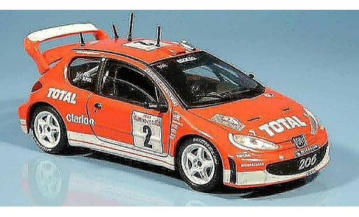 Peugeot 206 WRC 1/43 Solido reid burns no. 2 2003 miniature