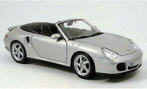 Porsche 911 Turbo 1/18 Maisto cabriolet grise 2003 miniature