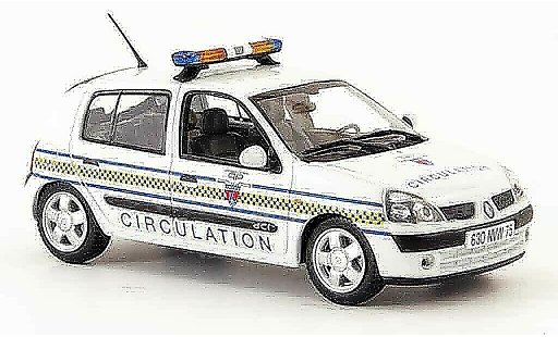 Renault Clio Base 1/43 Norev circulation paris police (fr) 2002 miniature