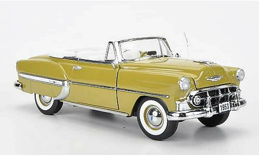 Chevrolet Bel Air Convertible 1/18 Sun Star 1953 Cabriolet oliv miniature