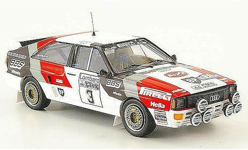 Audi Quattro coupe 1/43 Trofeu vainqueur RAC Blomquist-Cederberg 1983 miniature