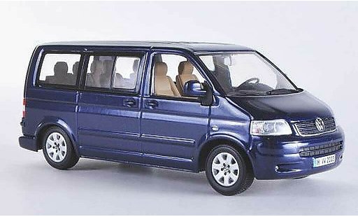 Volkswagen T5 T5 1/43 Minichamps Multivan bleu 2003 miniature