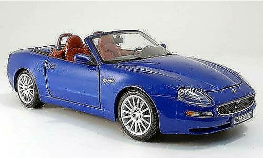 Maserati GT Spyder Base 1/18 Burago bleu 2003 miniature