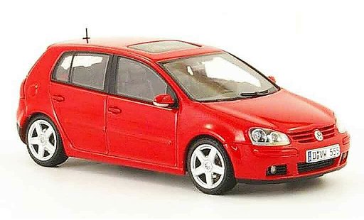 Volkswagen Golf Base 1/43 Autoart rouge 5 portes 2003 miniature