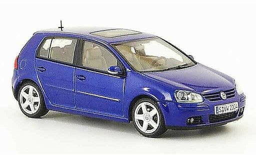Volkswagen Golf Base 1/43 Autoart bleu 5 portes 2003 miniature