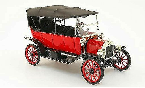 Ford Model T Touring 1/18 Eagle rouge/noire 1913 miniature