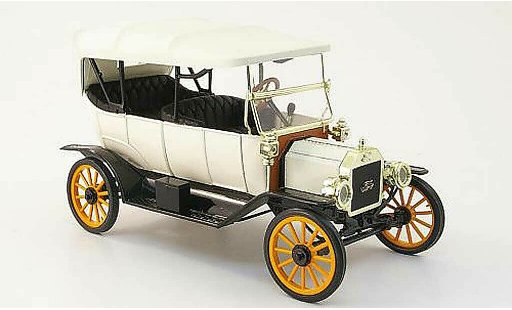 Ford Model T Touring 1/18 Eagle blanche/noire 1913 miniature