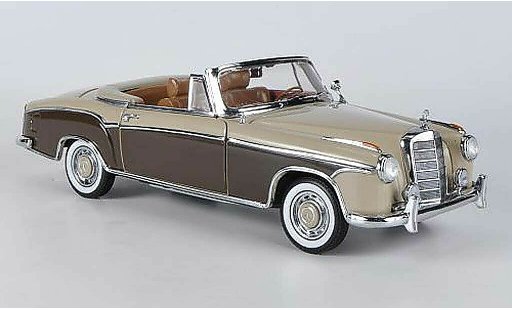 Mercedes 220 Cabriolet 1/18 Sun Star SE beige/marron 1958 miniature