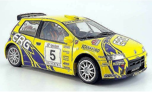 Fiat Punto Rally 1/18 Ricko rallye no.5 erg targa florio 2003 andreucci andreussi miniature