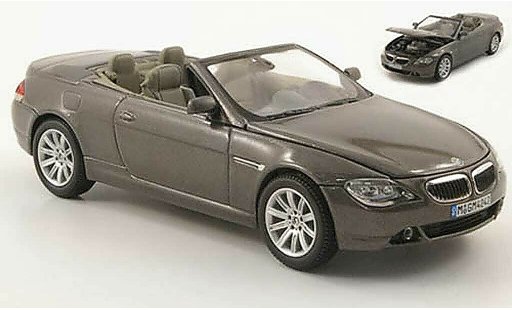 Bmw 630 E64 1/43 Kyosho Cabrio verte-grise 2004 miniature