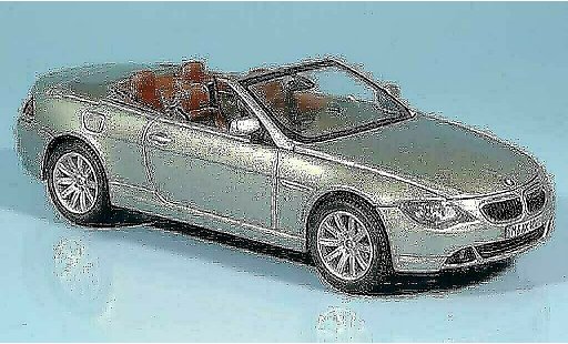Bmw 635 cabriolet 1/43 Kyosho E64 d grise 2004 miniature