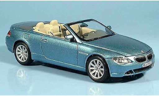 Bmw 650 E64 1/43 Kyosho Cabrioletbleu 2004 miniature