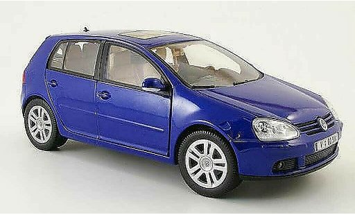 Volkswagen Golf Base 1/18 Burago bleue 2003 5 portes miniature