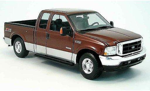 Ford F-350 Pickup 1/18 Maisto rouge/grise 2004 miniature