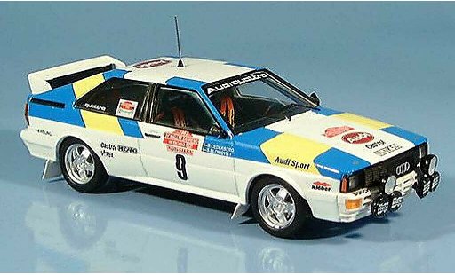 Audi Quattro coupe 1/43 Trofeu vainqueur San Remo Blomquist-Cedeberg 1982 miniature
